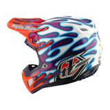 Troy Lee Designs SE5 Composite Helmet W/Mips Overspray Violet/White