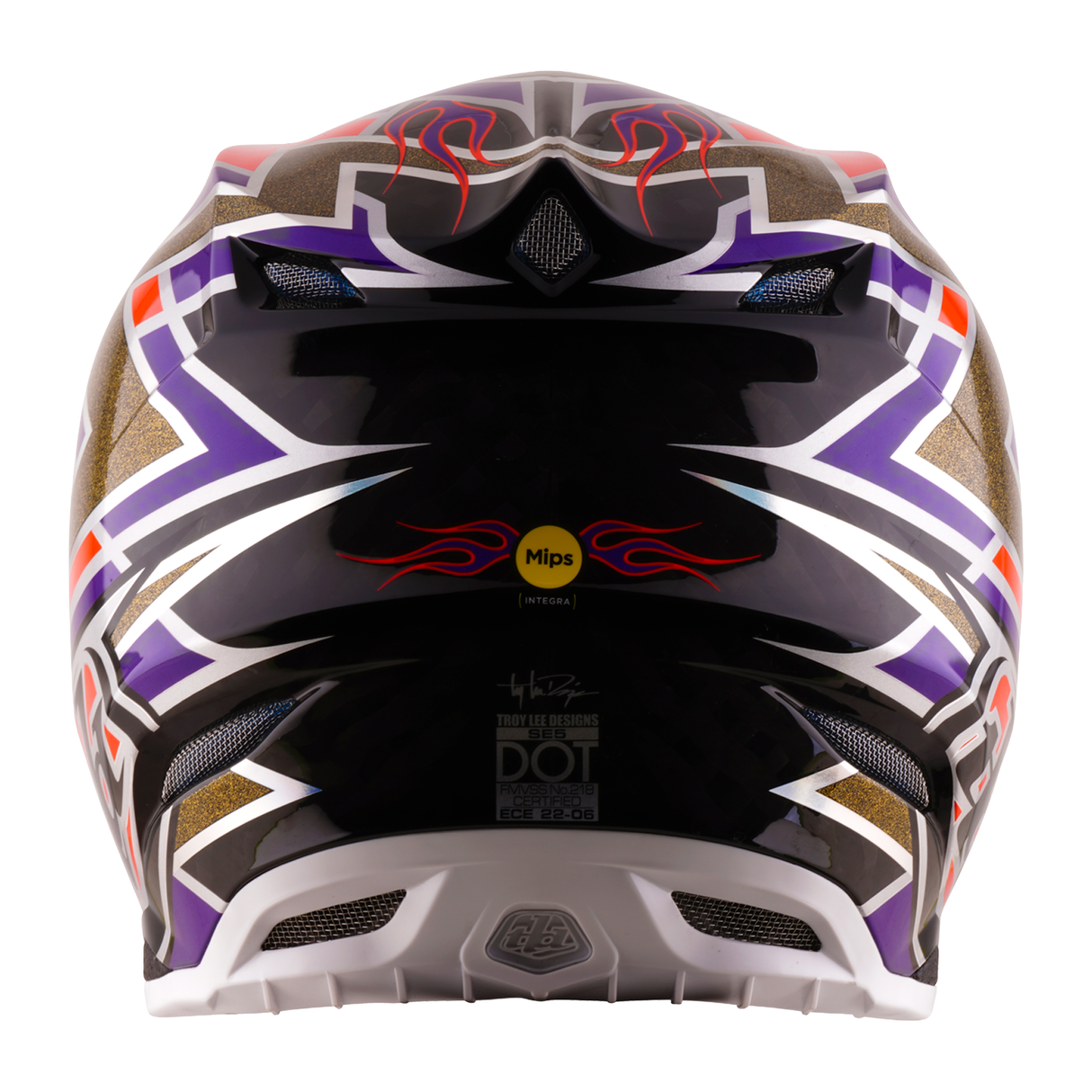 Troy Lee Designs SE5 Carbon-Helm mit Mips, Flush Violett