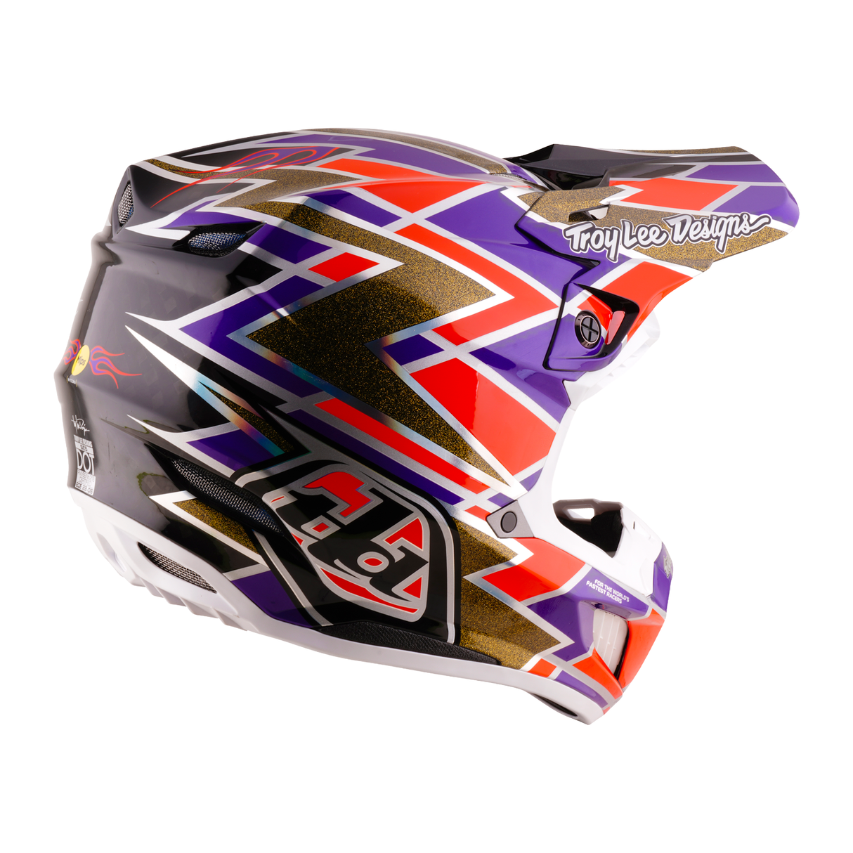 Troy Lee Designs SE5 Carbon-Helm mit Mips, Flush Violett