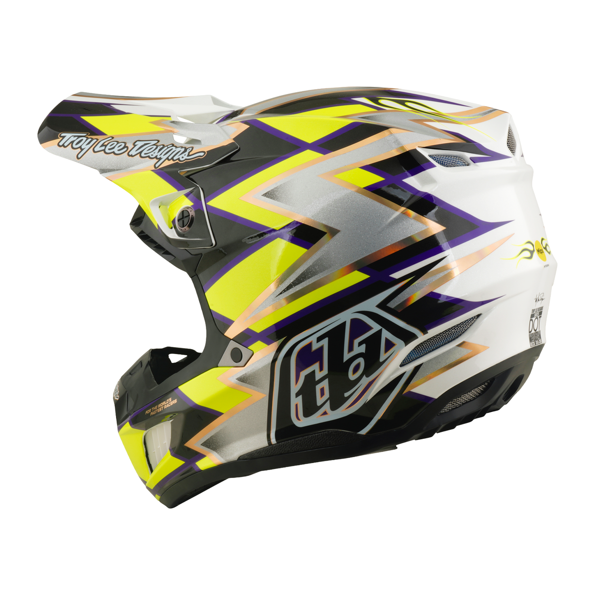 Casque composite Troy Lee Designs SE5 avec Mips Flush blanc/noir