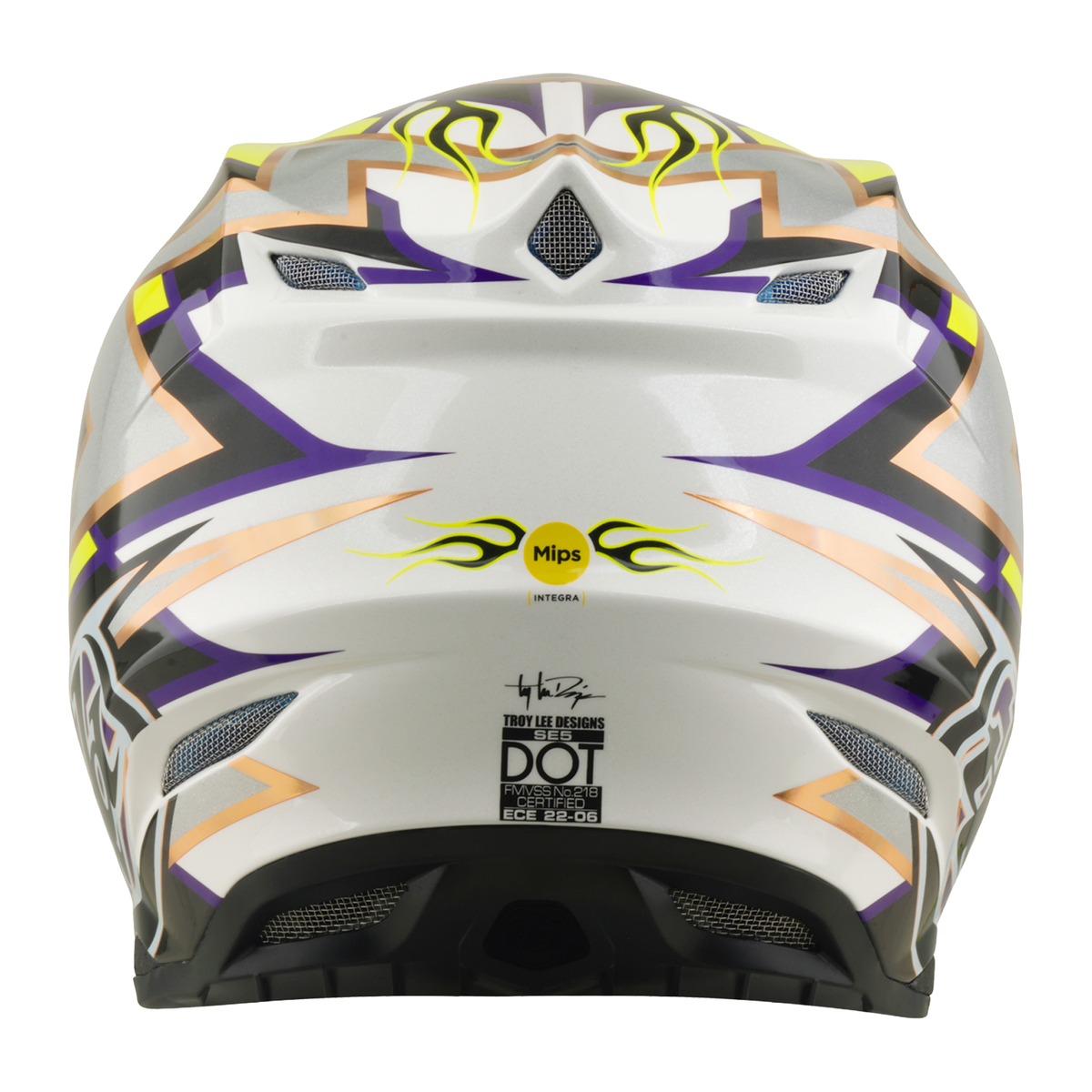 Casque composite Troy Lee Designs SE5 avec Mips Flush blanc/noir