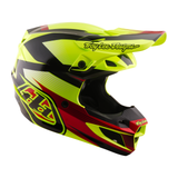 Casco in policarbonato Troy Lee Designs SE5 con Mips Ripper Flo Yellow