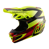 Casco in policarbonato Troy Lee Designs SE5 con Mips Ripper Flo Yellow