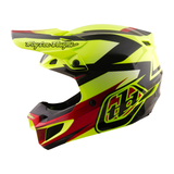 Casco in policarbonato Troy Lee Designs SE5 con Mips Ripper Flo Yellow