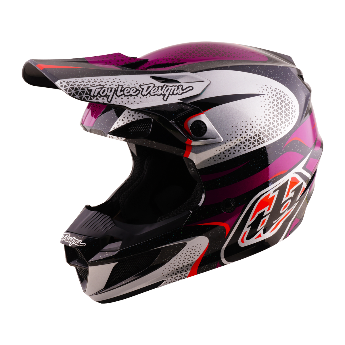 Troy Lee Designs SE5 Polycarbonate Helmet W/Mips Aura Violet/Black