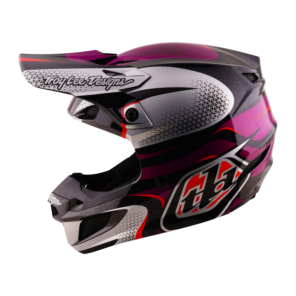 Troy Lee Designs SE5 Polycarbonate Helmet W/Mips Aura Violet/Black