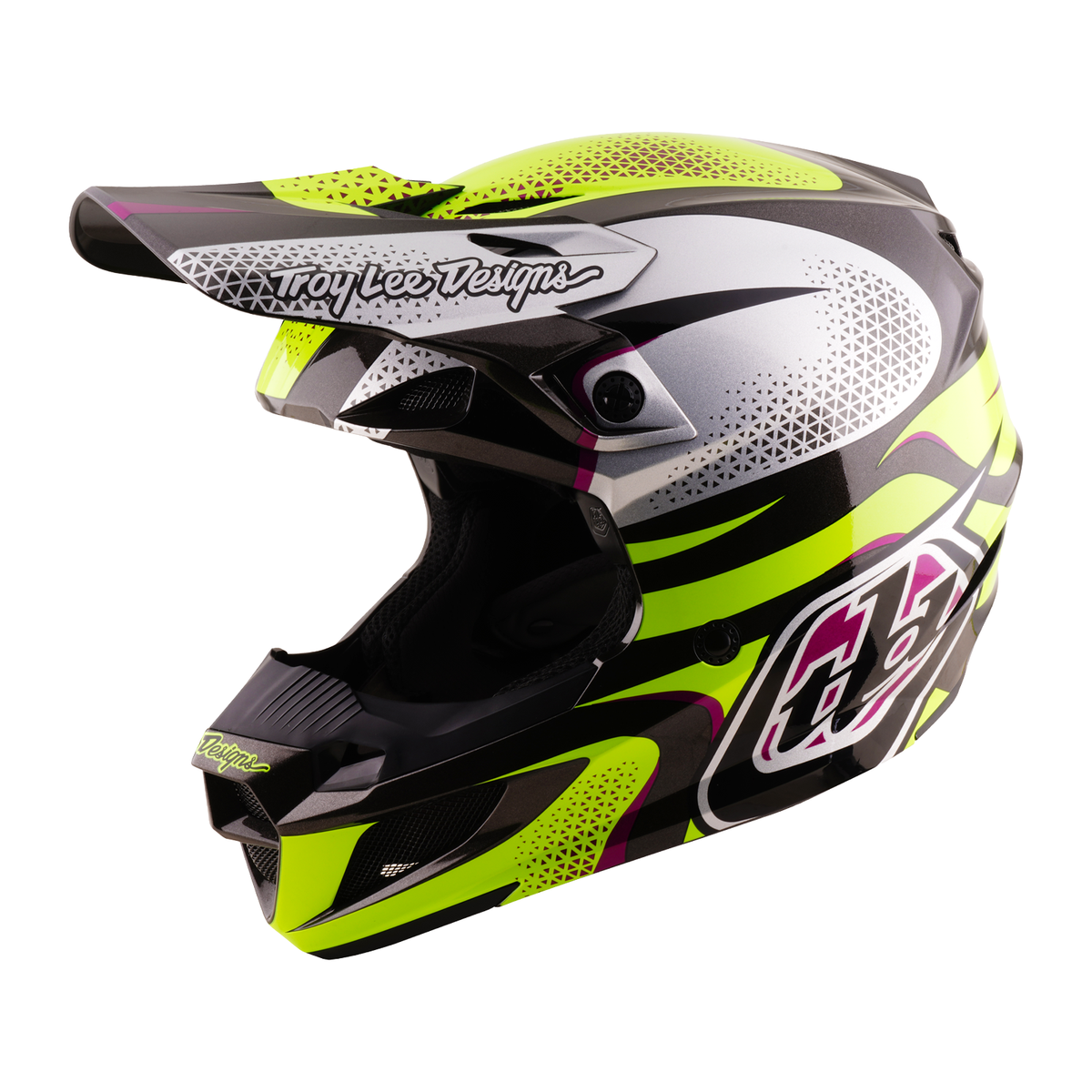 Casco de policarbonato Troy Lee Designs SE5 con Mips, Aura Yellow/Black