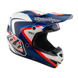 Troy Lee Designs GP Pro Helmet W/Mips Slides White And Blue
