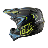Troy Lee Designs Youth GP Pro Helmet W/Mips Pulse Black And Flo Yellow