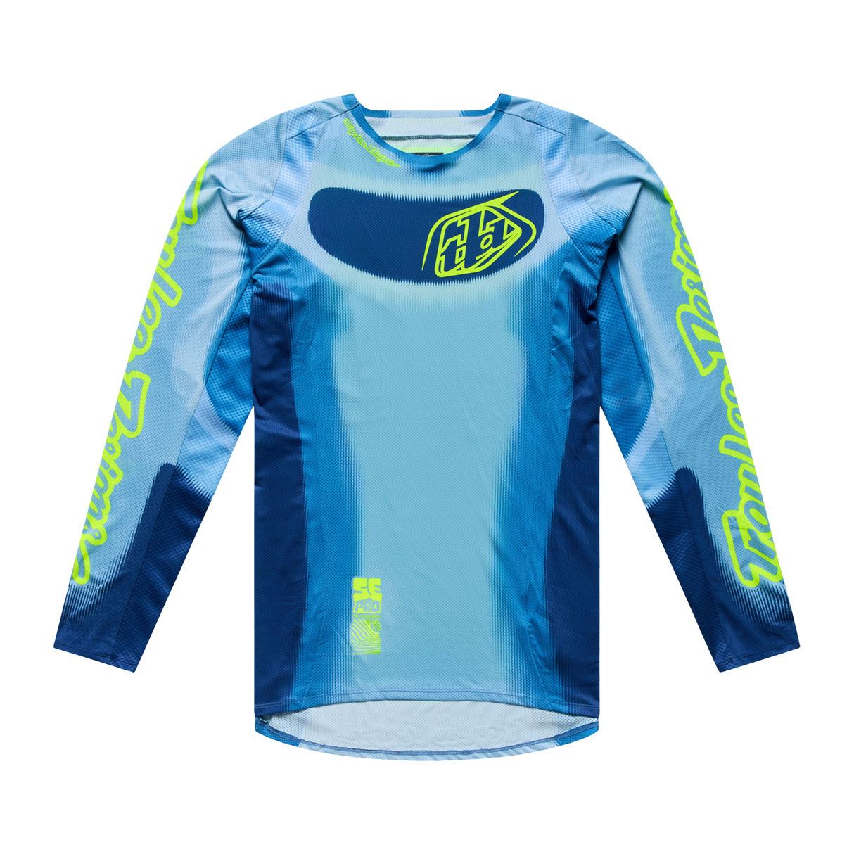 Camiseta SE Pro Troy Lee Designs Illusion Pizarra/Amarillo Fluorescente