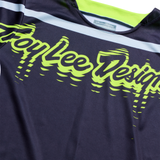Maillot GP Pro Troy Lee Designs Stagger gris métallisé/jaune fluo