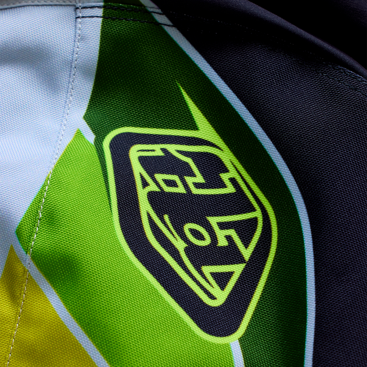 Pantalon GP Pro Troy Lee Designs Stagger gris métallisé/jaune fluo