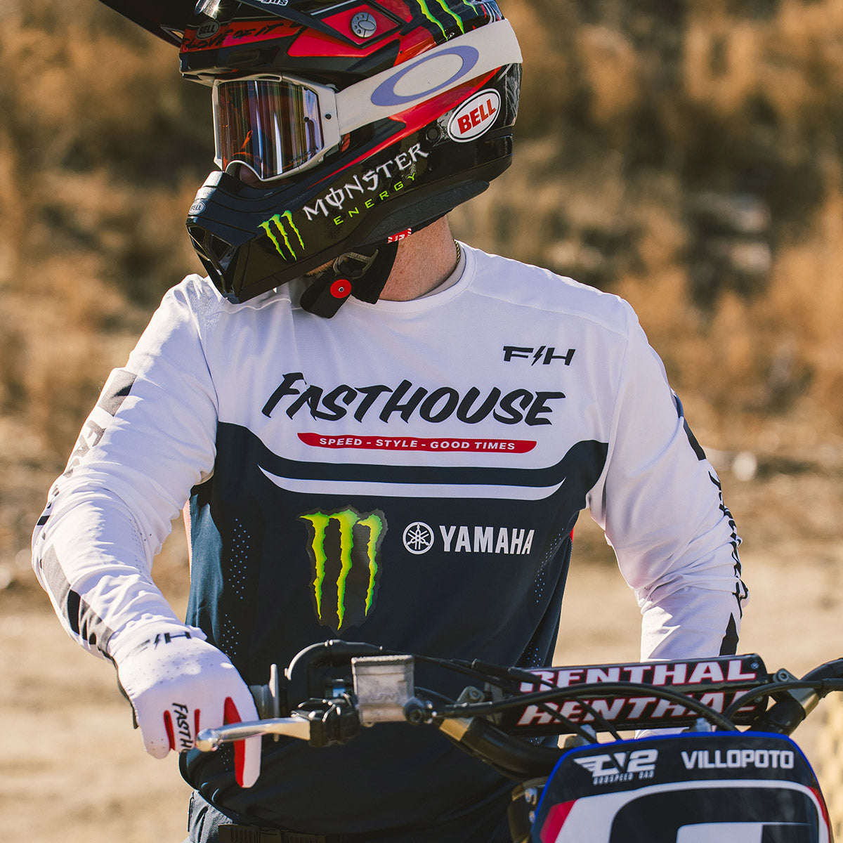 Fasthouse Helix Circuit Trikot – Marine/Weiß/Rot