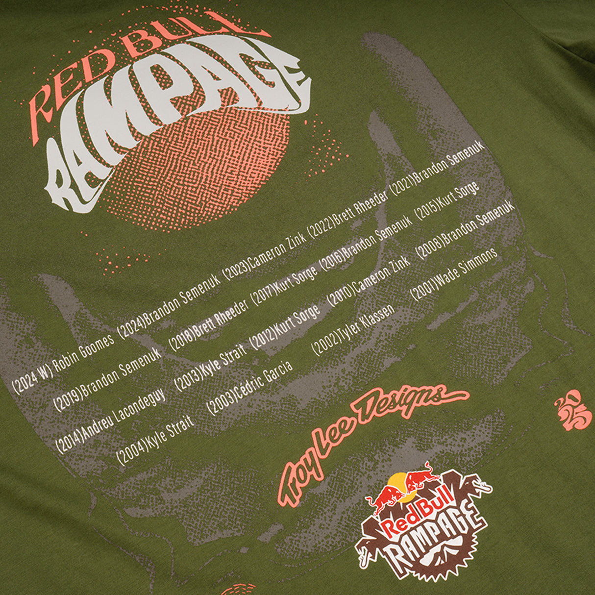 Troy Lee Designs X Redbull Rampage Intergalactic Short Sleeve Tee Ranger