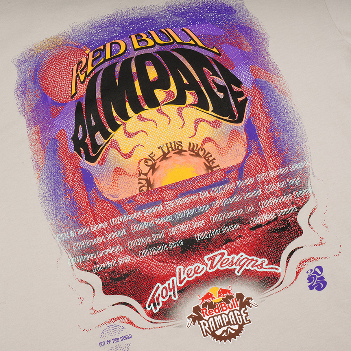 Troy Lee Designs X Redbull Rampage Valley Of Gods Short Sleeve Tee Bone