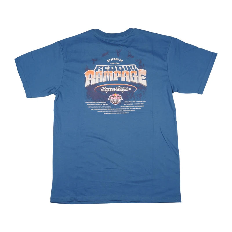 Troy Lee Designs x Red Bull Rampage 2026 Canyon Gap Short Sleeve Tee Blue Smoke