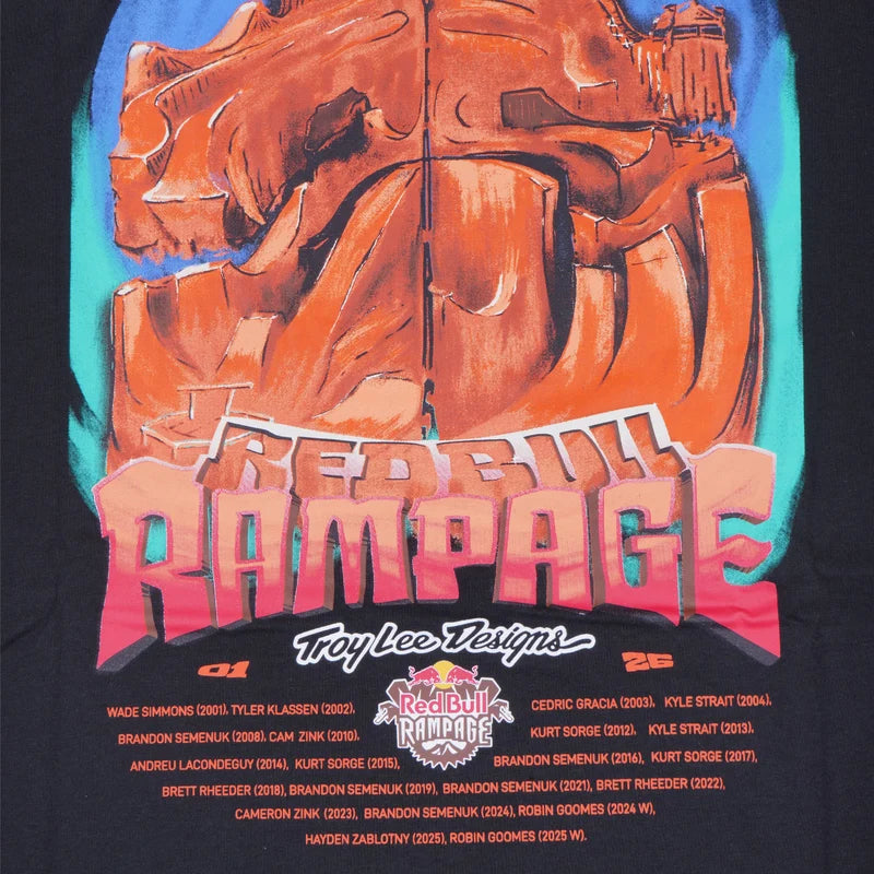 Troy Lee Designs x Red Bull Rampage 2026 Dreamland Short Sleeve Tee Black