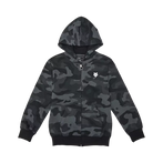 Sweat à capuche zippé camouflage Fox Racing pour jeunes