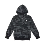 Fox Racing Youth Fox Head Camo Fleece Zip Black Camo