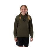 Fox Racing Youth Fox Head Fleece-Pullover Olivgrün