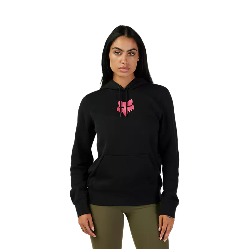 Fox Racing Women's Fox Head Fleece Pullover  Black/Pink