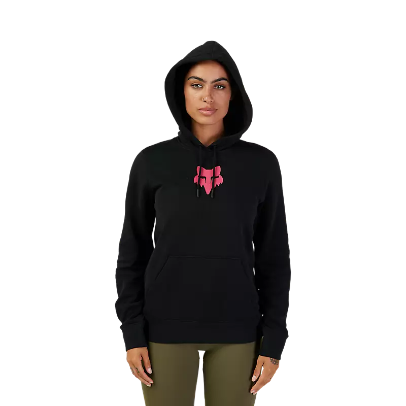 Fox Racing Women's Fox Head Fleece Pullover  Black/Pink