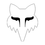 Fox Racing Fox Head 4" White