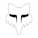 Fox Racing Fox Head 7" White