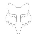 Autocollant découpé Fox Racing Fox Head 7"