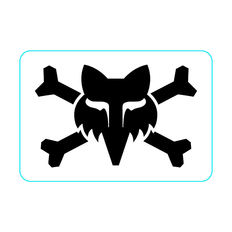 Fox Racing Victory Logo 3" White