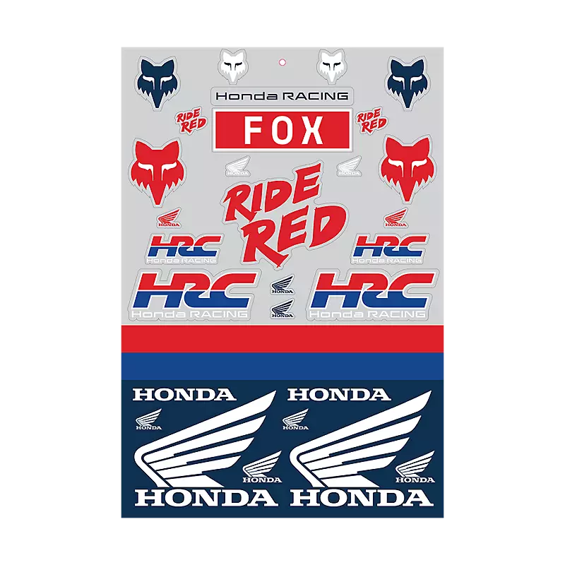 Fox Racing Honda Track-Aufkleberpaket
