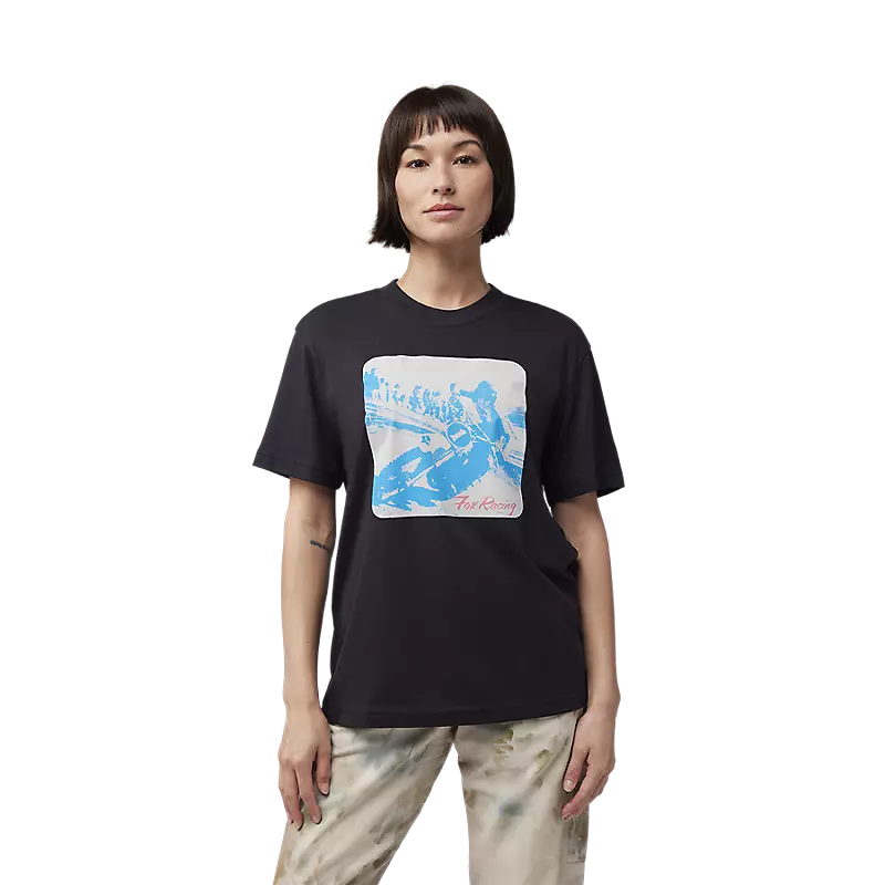 Fox Racing Damen T-Shirt mit Foto-Schriftzug