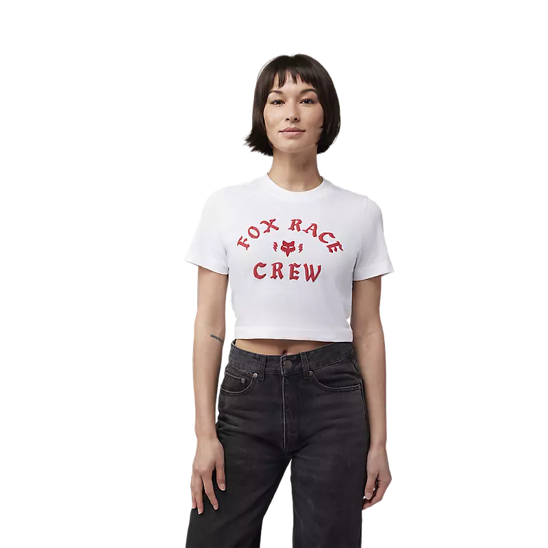 T-shirt court Fox Racing Race Crew pour femme