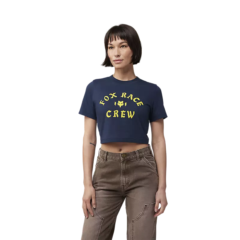 T-shirt court Fox Racing Race Crew pour femme