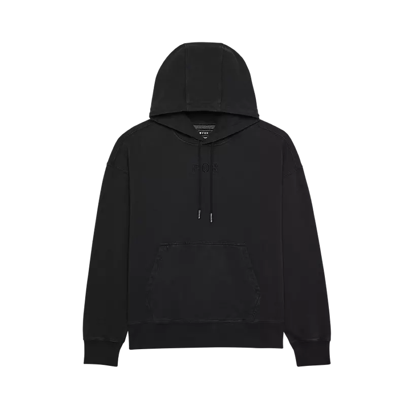 Fox Racing Wordmark Oversized Fleece Pullover  Black