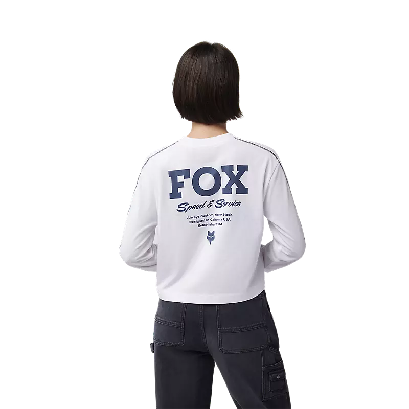 Fox Racing Speed ​​&amp; Service Damen Langarm Crop Tee