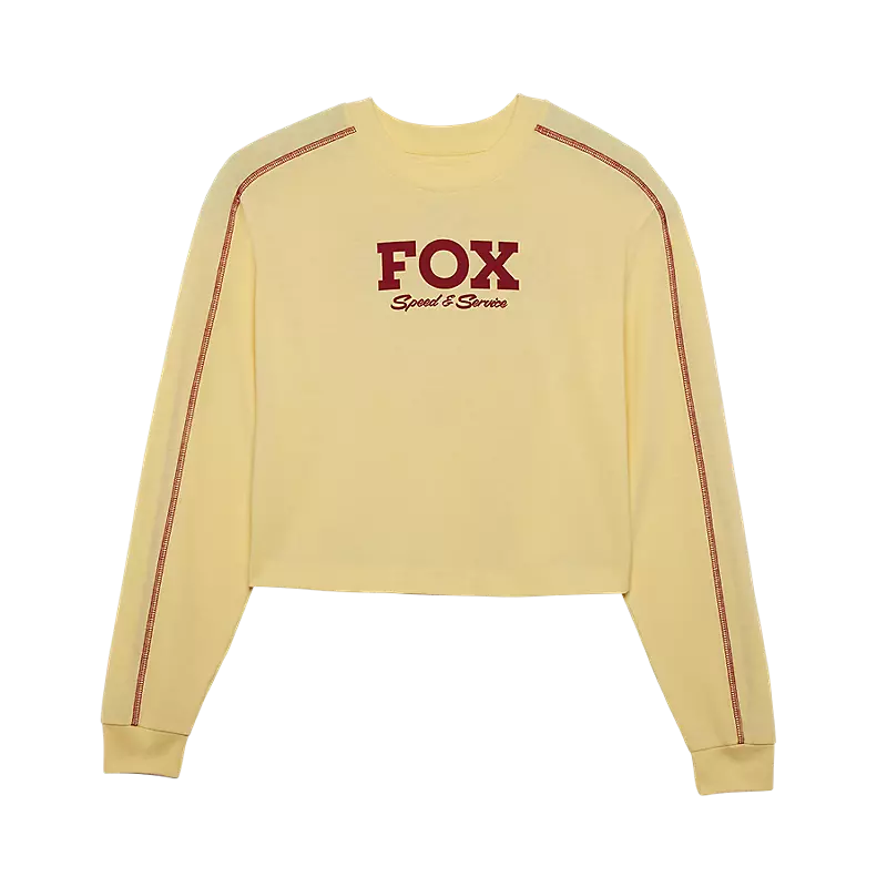 Fox Racing Speed ​​&amp; Service Damen Langarm Crop Tee