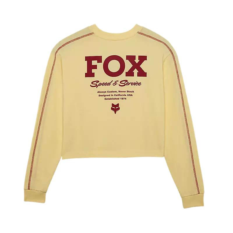 Fox Racing Speed ​​&amp; Service Damen Langarm Crop Tee