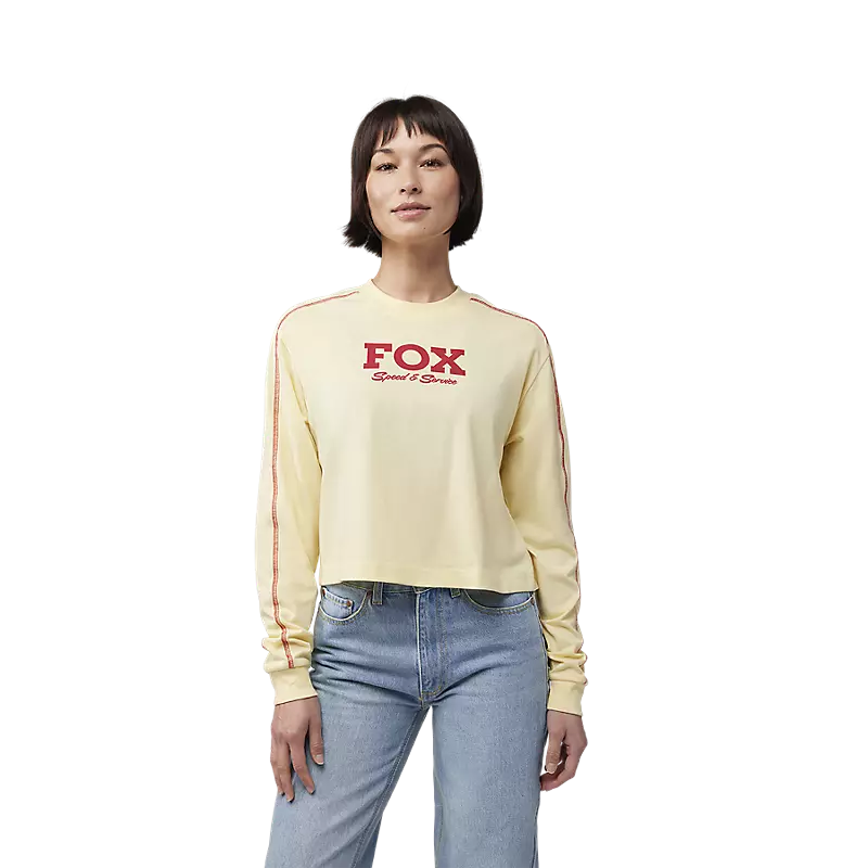 Fox Racing Speed ​​&amp; Service Damen Langarm Crop Tee