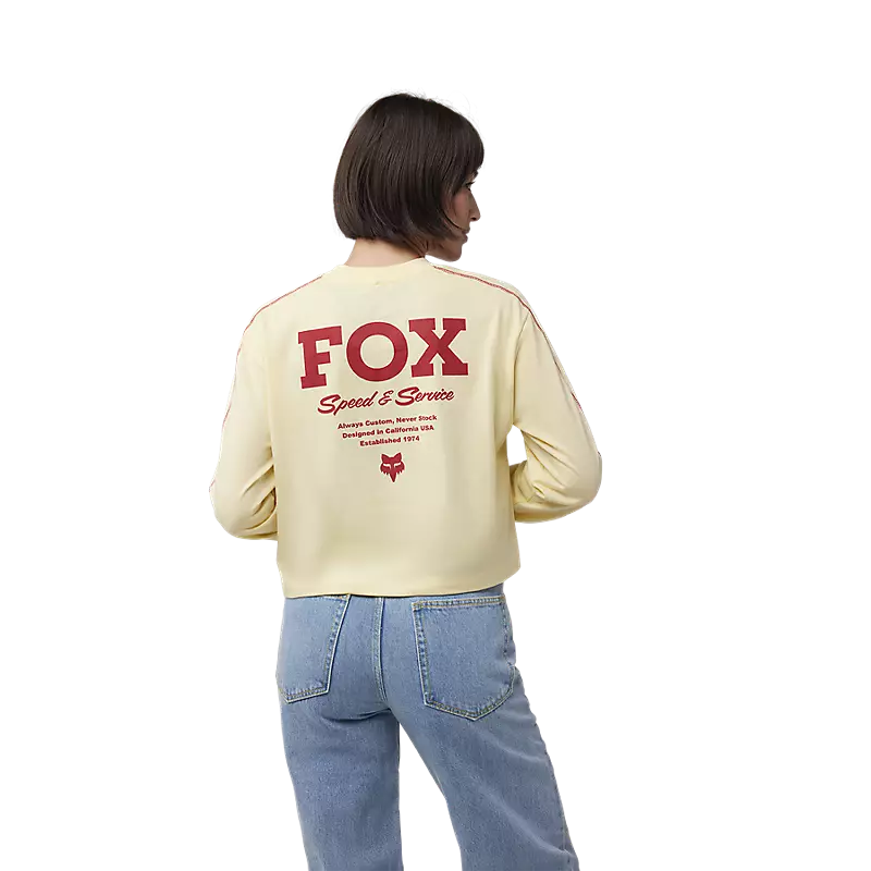 Fox Racing Speed ​​&amp; Service Damen Langarm Crop Tee