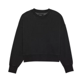 Fox Racing Women's Wordmark Oversized Fleece Crew Black