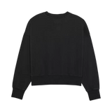 Fox Racing Women's Wordmark Oversized Fleece Crew Black