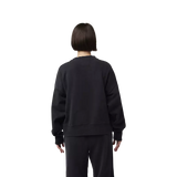 Fox Racing Women's Wordmark Oversized Fleece Crew Black