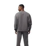 Fox Racing Wordmark Oversized Fleece Crew Pewter