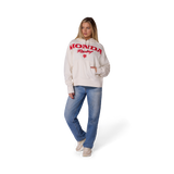 Fox Racing Womens Honda Pullover Hoodie Off White