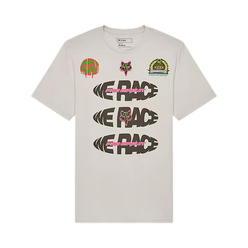 Fox Racing Pro Circuit Short Sleeve Tee Light Grey