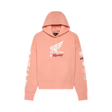 Fox Racing Women's X Honda Oversized Pullover Fleece Pale Pink
