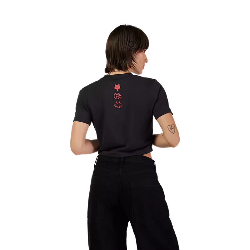 Fox Racing Women's X Honda Baby Tee Black