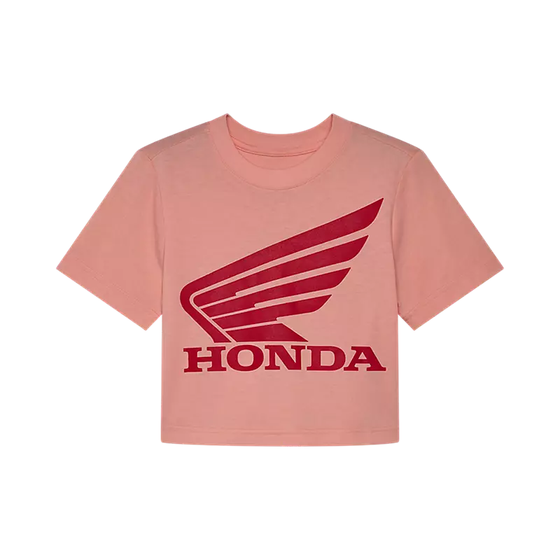 Fox Racing Women's X Honda Baby Tee Pale Pink