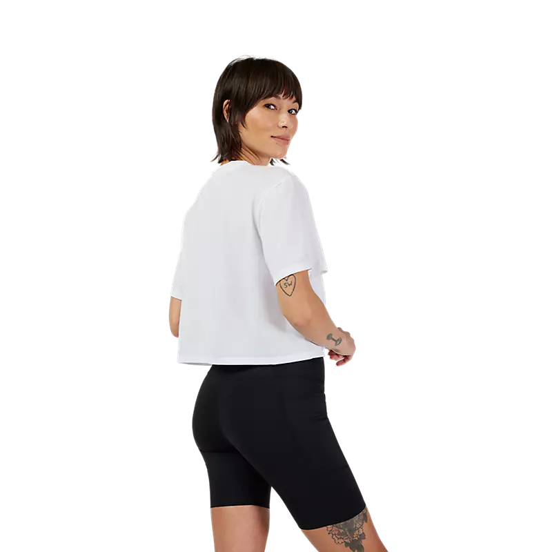 Camiseta Técnica de Manga Corta para Mujer Fox Racing Forums Blanca